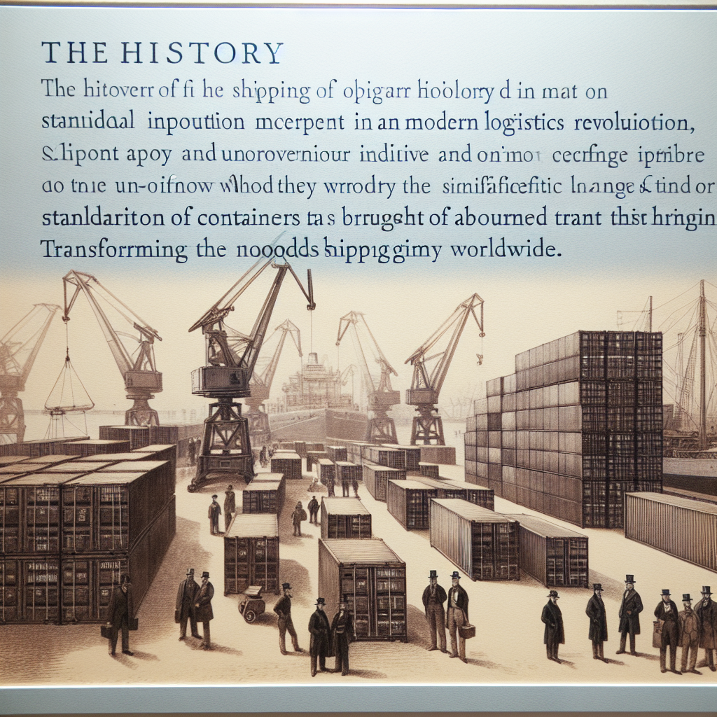 Sejarah Kontainerisasi: Revolusi yang Mengubah Wajah Logistik Dunia